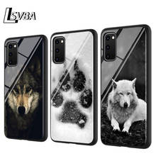 Moda lobo preto para samsung galaxy note 10 lite s20ultra s20 plus a01 a21 a51 a71 a81 a91 super brilhante caso de telefone 2024 - compre barato