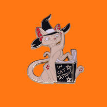Cute Cat Enamel Pins Funny Animal Metal Cartoon Brooch Hat Bag Collar Lapel Badges Men Women Fashion Jewelry Gifts 2024 - buy cheap