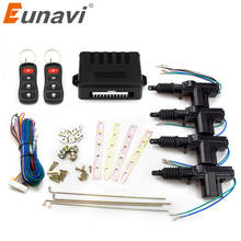 Eunavi-cerradura central automática Universal para coche, actuador de cerradura de puerta eléctrica, Motor de 12 voltios (paquete de 4), sistema de entrada sin llave 2024 - compra barato