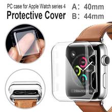 Silicone Hard Case For Apple Watch Series 4 44mm 40mm PC Protector Cases for Iwatch All-Around Cover Ultra-Thin Clear Frame 2024 - buy cheap