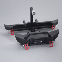 Parachoques trasero y delantero de Metal para coche de control remoto, con luz LED para 1/10, Crawler Traxxas TRX4 Axial SCX10 90046 D90 2024 - compra barato