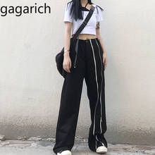 Gagarich Women Chic Streetwear Pants Lady Spring High Waist Black Wide Leg Pants Korean Loose  Casual Long Trousers Female 2024 - buy cheap