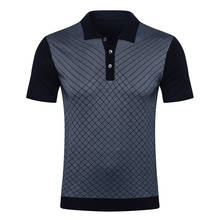 Billionaire Polo shirt silk men's 2021 summer fashion Embroidered button Thin Breathable Short sleeve M-5XL high-quality 2024 - buy cheap