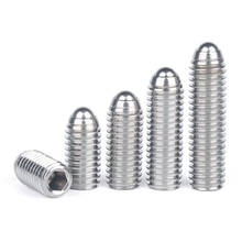 Tornillo de punto de bola de acero inoxidable 304, juego de émbolo de bola de resorte hexagonal, M3, M4, M5, M6, M8, M10, M12 2024 - compra barato