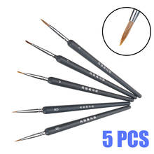 5 PCS Miniature Paint Brush Set Professional Acrylic Painting Thin Hook Line Pen Art Supplies Hand Painted Brushes Supplies 2024 - buy cheap