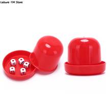 1Pc Game Dice Cup With 5 Dices Plastic Cylinder Shaped Shaker Case 2024 - buy cheap