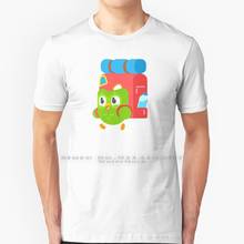 Duolingo Owl T Shirt 100% Pure Cotton Duolingo Owl Bird Green Learning Backpack Languages Meme Dank Cute Annoying Funny Cool 2024 - buy cheap