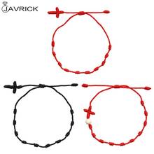 7 Knots Red String Bracelet for Protection Evil Eye Good Luck Amulet for Success and Prosperity Friendship bracelet 2Pcs 2024 - buy cheap