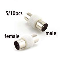 Male to Male Female to Female TV Plug Jack Connector for Antennas TV RF Coaxial Plugs Adapter Coax Converter B4 2024 - buy cheap