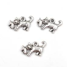 10pcs Cute Alloy Charm Cat Eating Fish Alloy Pendant Making Bracelet Necklace Jewelry Handmade Crafts DIY Accessories Fashion 2024 - buy cheap