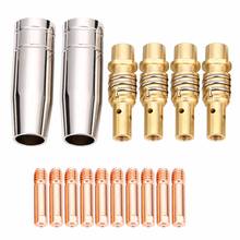 11pcs/Set MIG Welding Nozzle Welder Torch Nozzles Gold Tip Holder Contact Tips 0.040" Gas Diffuser Set for Torches Mayitr 2024 - buy cheap