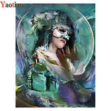 5D DIY Diamond Painting Beauty mask woman Full Square/Round Drill 3D Rhinestones Embroidery Cross Stitch Diamond mosaic 2024 - buy cheap