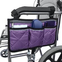 Подвесная сумка для инвалидной коляски с несколькими карманами, сумка для хранения со светоотражающей полосой 2024 - купить недорого