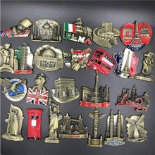 BABELEMI Metal Beijing New York London Paris Italy Dubai Belgium India Israel Holland Malaysia Fridge Magnets Souvenirs Decor 2024 - buy cheap