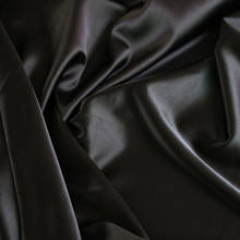 Эластичная атласная ткань, имитация шелка, плотная черная атласная ткань, спандекс, 2 м 2024 - купить недорого