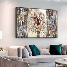 Abstrata wandbilder árvore da vida cartazes e impressões pintura sobre tela escandinavo nordic parede arte imagem para sala de estar 2024 - compre barato