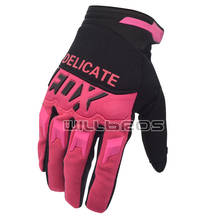 New One Delicate Fox Air Mesh Cycling Race Gloves Motocross Mountain Bicycle Mens Woman Unisex Black Pink Gloves 2024 - buy cheap