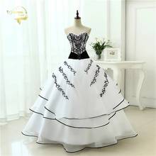 Vestidos De Noiva Hot Sale 2022 New Arrival  Wedding Dresses Classical A line White Black Women's Vintage Ball Gown OW 0199 Plus 2024 - buy cheap