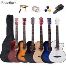 38/41 inch Guitar Acoustic Guitar 6 strings Basewood Folk Guitar with Backpack Pick Capo Strap Guitarra for Beginner Instruments 2024 - buy cheap