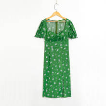 Summer women's dress casual flower printed slim dress Vestidos 2024 - buy cheap