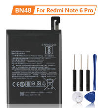 Bateria de substituição para xiaomi redmi, bateria bn48 para modelos note 6 pro note6 pro 4000mah 2024 - compre barato