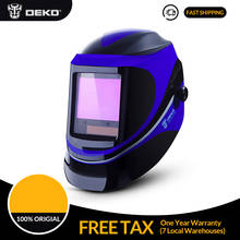 DEKO – Casco MIG MMA para soldadura eléctrica, con oscurecimiento solar automático, lente de soldadura 2024 - compra barato