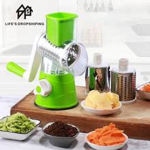 3 In1 Kitchen Multifunctional Vegetable Cutter Round Grater for Vegetables Spiralizer Potato Slicer Kitchen Gadgets 2024 - buy cheap