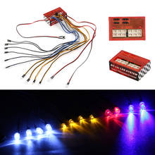 12 Ultra Bright LED Multi-function Lamp Light System Kit For 1/10 1/8 HSP TAMIYA CC01 Axial SCX10 D90 RC Car Parts 2024 - buy cheap