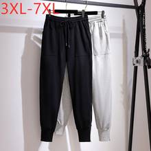 New Ladies Spring Autumn Plus Size Long Jogger Pants For Women Large Loose Cotton Sports Pocket Trousers 3XL 4XL 5XL 6XL 7XL 2024 - buy cheap