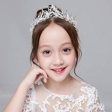 Princess Crystal Tiaras and Crowns Headband Kid Girls Silver Rhinestone Accessiories Hair Jewelry Birthday Headbands Designer 2024 - buy cheap