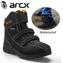 ARCX-Botas de cuero de vaca para motocicleta para hombre, zapatos impermeables, genuinos, para montar en Moto 2024 - compra barato