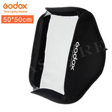 Godox Softbox 50x50 cm Diffuser Reflector for Speedlite Flash Light Professional Photo Studio Camera Flash Fit Bowens Elinchrom 2024 - buy cheap