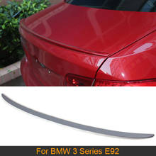 PU Grey Primer Rear Trunk Boot Lip Wing Spoiler for BMW 3 Series E92 2007 - 2012 Car Rear Tail Trunk Spoiler Wing 2024 - buy cheap