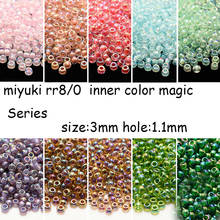 Miyuki Japan Imported Seed Beads  3mm Round Beads 18-Color Inner Color Magic Series 13G Loose Beads 2024 - buy cheap