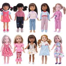 Кукла 14 дюймов, красивая одежда и платье, детские игрушки, кукла-реборн с длинными волосами, игрушки для кукол для девочек 2024 - купить недорого