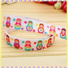 DHK 5/8'' 5yards Fold Over Elastic FOE doll printed headband headwear hair band diy decoration OEM Wholesale E407 2024 - buy cheap