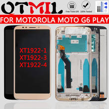 5,7 "Оригинальный сенсорный экран для Motorola Moto G6 Play XT1922-1 XT1922-3 XT1922-4 сборка ЖК-дигитайзера с рамкой и дигитайзером 2024 - купить недорого