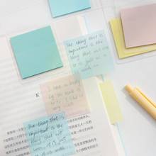 50 Sheets Waterproof Pet Transparent Memo Sticky Note Transparent To Memo Color Do Paper Stationery Daily Office It School C8m1 2024 - buy cheap