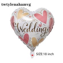 18 Inch Wedding Valentine's Day  Aluminium Foil Balloon  Decoration Party Grand Event Engagement Heart Air Ball 2024 - buy cheap