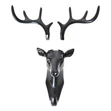 Hanger Fashion Deer Head Antlers Self Adhesive Keys Hat Holder Wall Door Hook Hanger Hanger Home Storage Organization 2024 - buy cheap