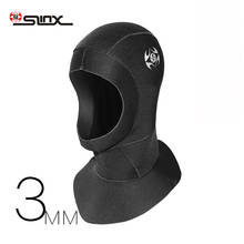 Scuba Diving Hood 3mm neoprene diving cap hoods dive sporting fishing men Waterproof keep warming hat wetsuit hood SLINX Brand 2024 - buy cheap