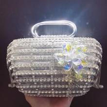 Xiyuan-bolsa de mão feminina, elegante, de prata, casamento, alta qualidade, cristal, diamante, ombro, moda, bolsas para festas 2024 - compre barato