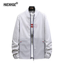 Summer Men Sun Protection Jacket Casual Men Thin Jacket Breathable Sportswear Jacket Men Slim Jacket Clothing Pocket Printing 2024 - buy cheap