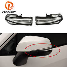 Possbay espelho retrovisor lateral do carro por sua vez luz de sinal para toyota rav4 2014-2018 auto lâmpada de sinal led luzes do carro vêm com lâmpadas 2024 - compre barato