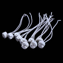 Conector de cable de Base MR16 GU5.3, soporte de cerámica para lámpara Led, 1, 5 y 10 unidades 2024 - compra barato