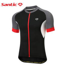 Santic Men's Cycling Jersey Summer Short Sleeve Bike Shirts Quick-Dry Breathable Road Bike MTB Bicycle Clothing Tops US/EU Size 2024 - buy cheap