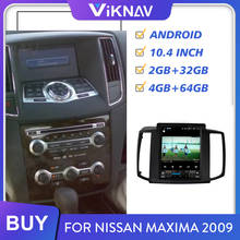 Автомагнитола 2 din на android для Nissan Maxima, экран 2009 дюйма, автомобильный аудио стерео приемник, мультимедийный плеер, GPS-навигация, магнитофон 2024 - купить недорого