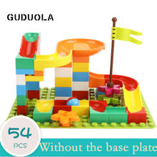 54PCS Blocks Marble Race Run Maze Ball Track Bricks Funnel Slide Building Block for Children Educational toys 2024 - buy cheap