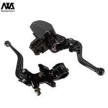 Universal 22mm Hydraulic Master Cylinder Fluid Reservoir Brake Lever Aluminum Clutch Handle Set for CPR125 CPR150 Z250 Z300 Z400 2024 - buy cheap