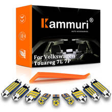 100% Error Free Canbus LED Interior Dome Map Trunk Glove Lights Kit For VW Volkswagen Touareg 7L 7P(2003-2018) White